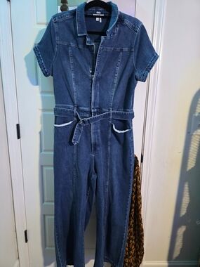 Paige Denim Utility Jumpsuit - Indigo Blue